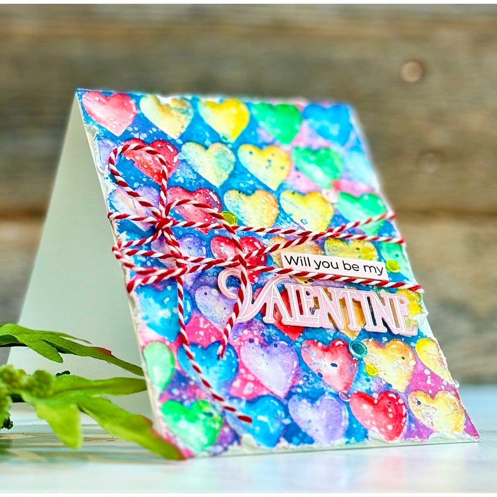 Simon Says Stamp Embellishment Mix Conversation Hearts 0125ch To Be Loved Valentine's Day Card