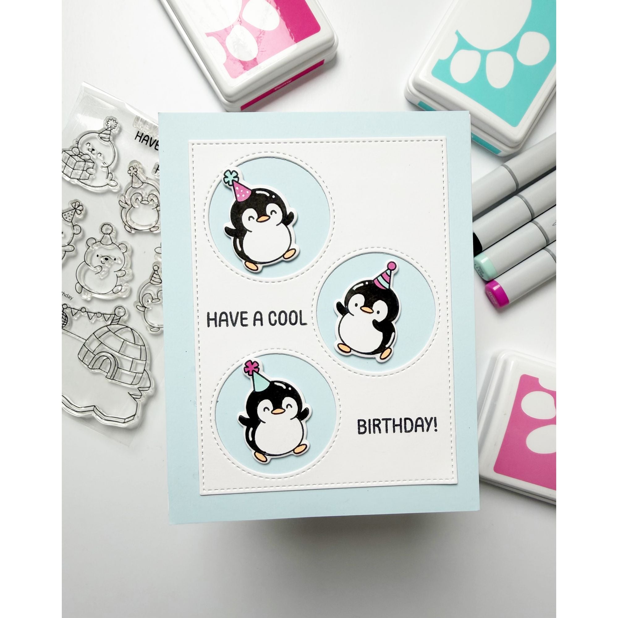 Simon Says Stamps and Dies Cool Birthday set1026cb Birthday Card
