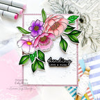 Simon Says Stamp Graceful Flowers Wafer Dies 1101sdc Hugs Card