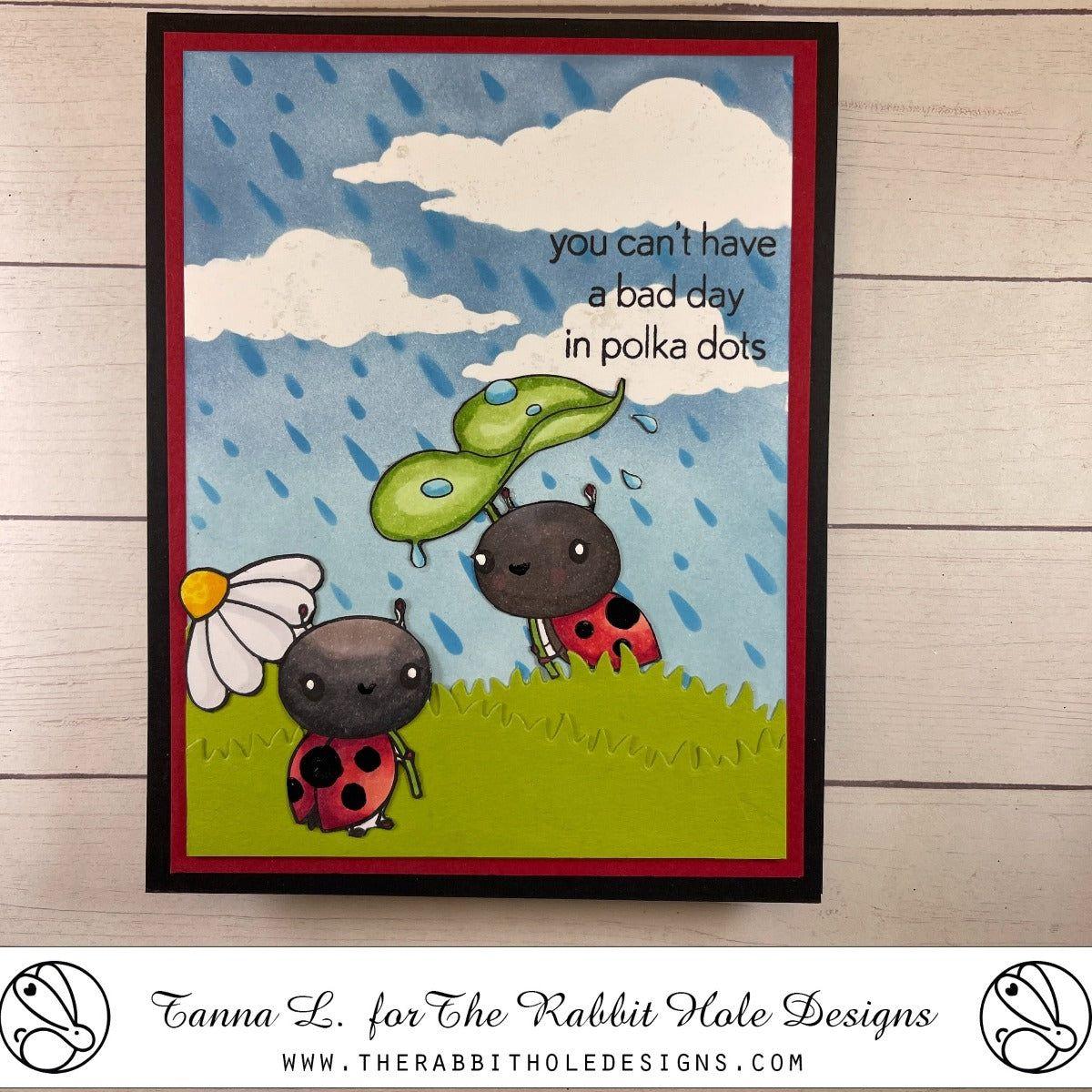 The Rabbit Hole Designs Bug You Coordinating Dies trh-231d polka dots