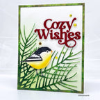 Simon Says Stamp Corner Pine Frame Wafer Dies s889 Diecember Cozy Wishes Card