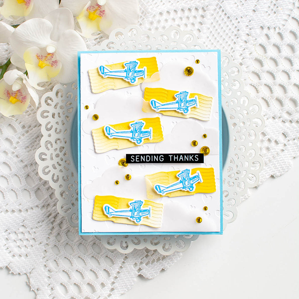 Simon Says Stamp Correspondence Wafer Dies 225sss Thanks Card | color-code:ALT04