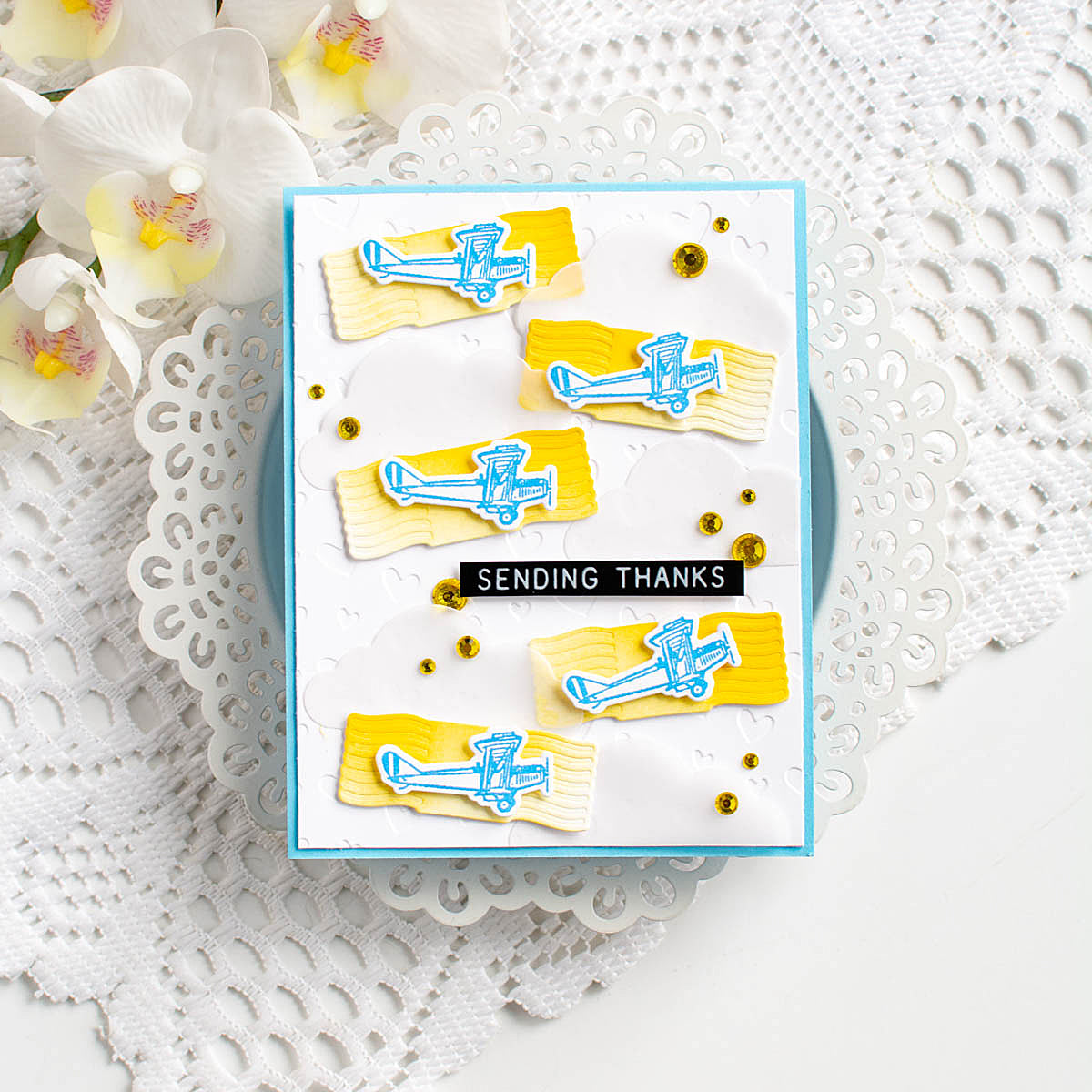 Simon Says Stamp Correspondence Wafer Dies 225sss Thanks Card | color-code:ALT04