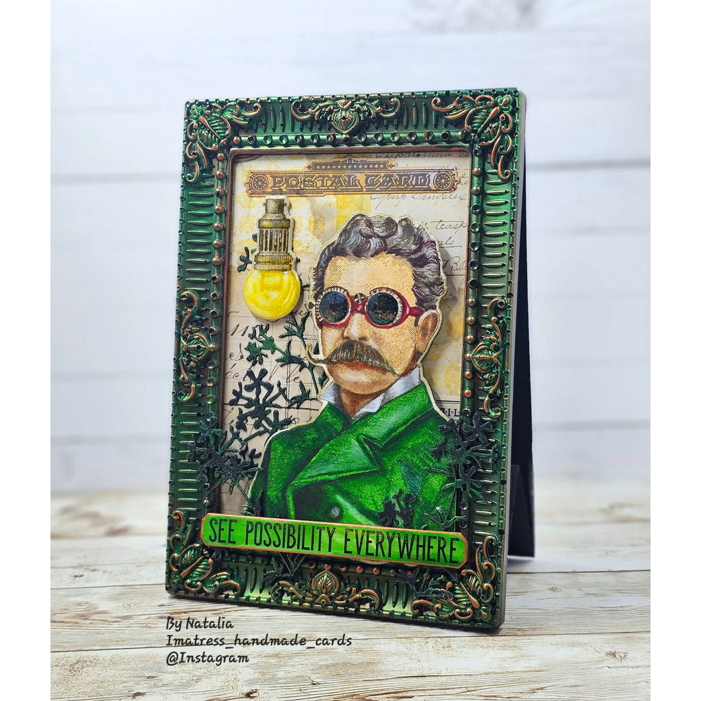 Simon Says Stamp Correspondence Wafer Dies 225sss Steam Punk Card