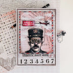 Simon Says Stamp Correspondence Wafer Dies 225sss Steam Punk Card