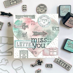 Simon Says Stamp Correspondence Wafer Dies 225sss Miss You Card