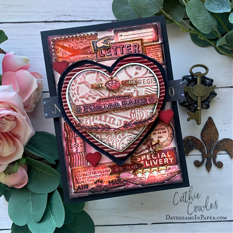 Simon Says Stamp Correspondence Wafer Dies 225sss Valentine's Day Card | color-code:ALT09