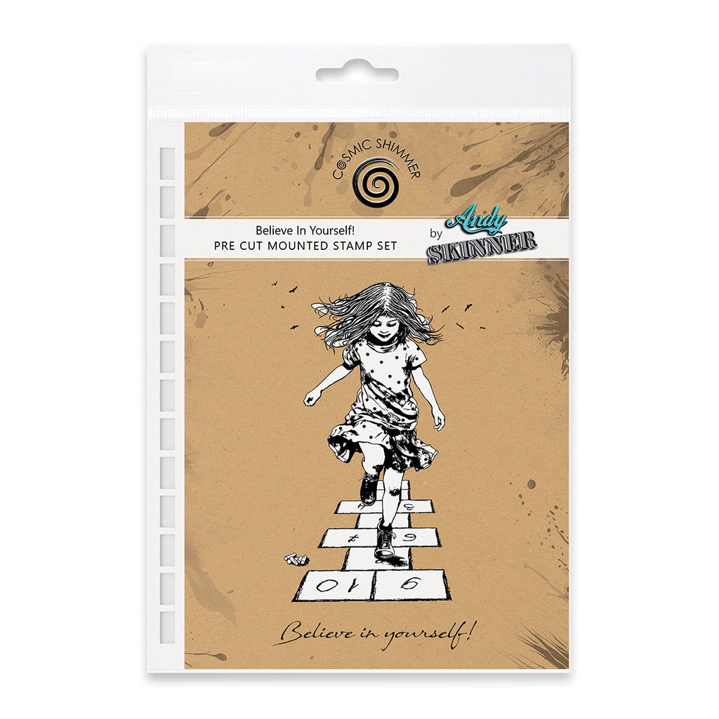 Cosmic Shimmer Andy Skinner Believe In Yourself Cling Stamps 07-0076-as