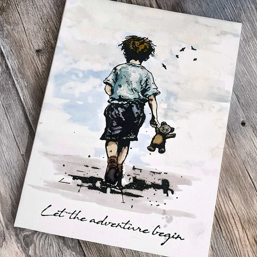 Cosmic Shimmer Andy Skinner Let The Adventure Begin Cling Stamps 07-0073-as boy