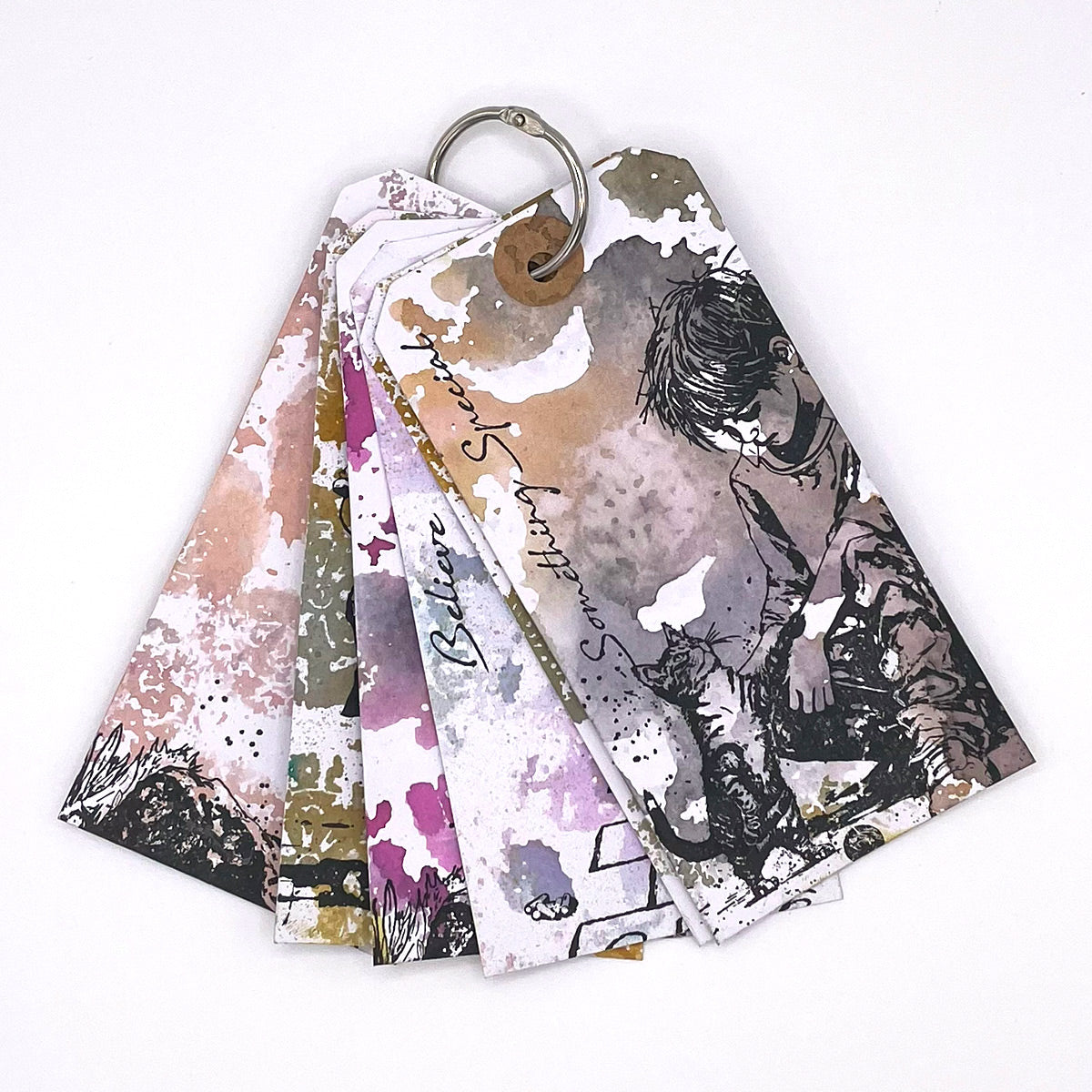 Cosmic Shimmer Andy Skinner Something Special Cling Stamps 07-0074-as cat tag