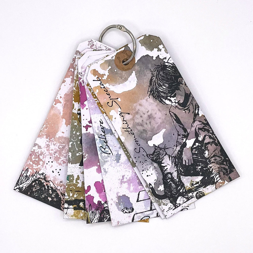 Cosmic Shimmer Andy Skinner Something Special Cling Stamps 07-0074-as cat tag