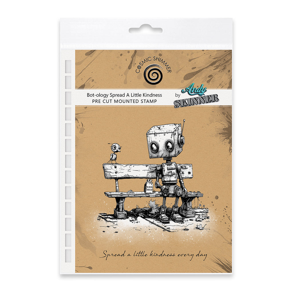 Cosmic Shimmer Bot-ology Spread A Little Kindness Andy Skinner Cling Stamps 07-0065-as