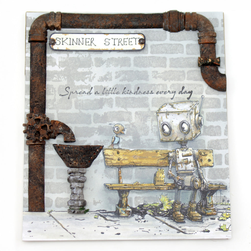 Cosmic Shimmer Bot-ology Spread A Little Kindness Andy Skinner Cling Stamps 07-0065-as pipes