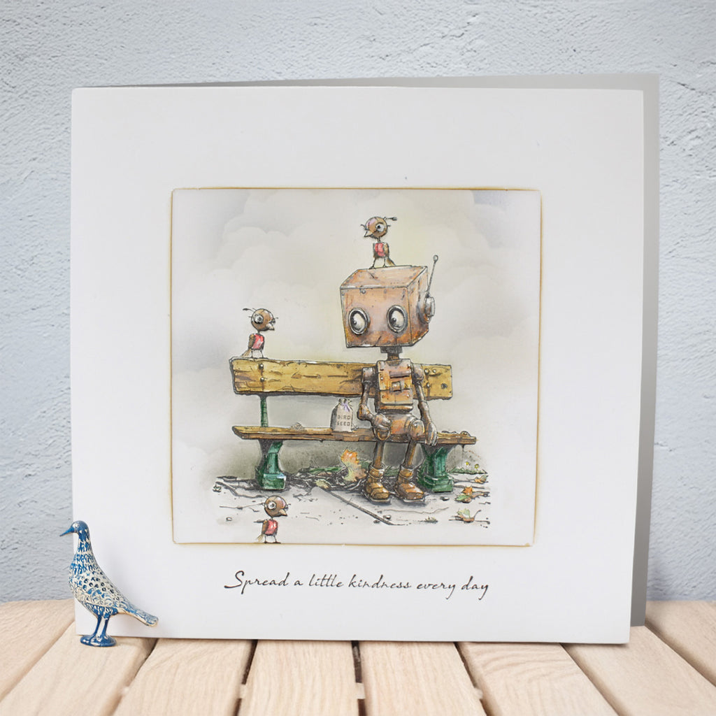 Cosmic Shimmer Bot-ology Spread A Little Kindness Andy Skinner Cling Stamps 07-0065-as robot