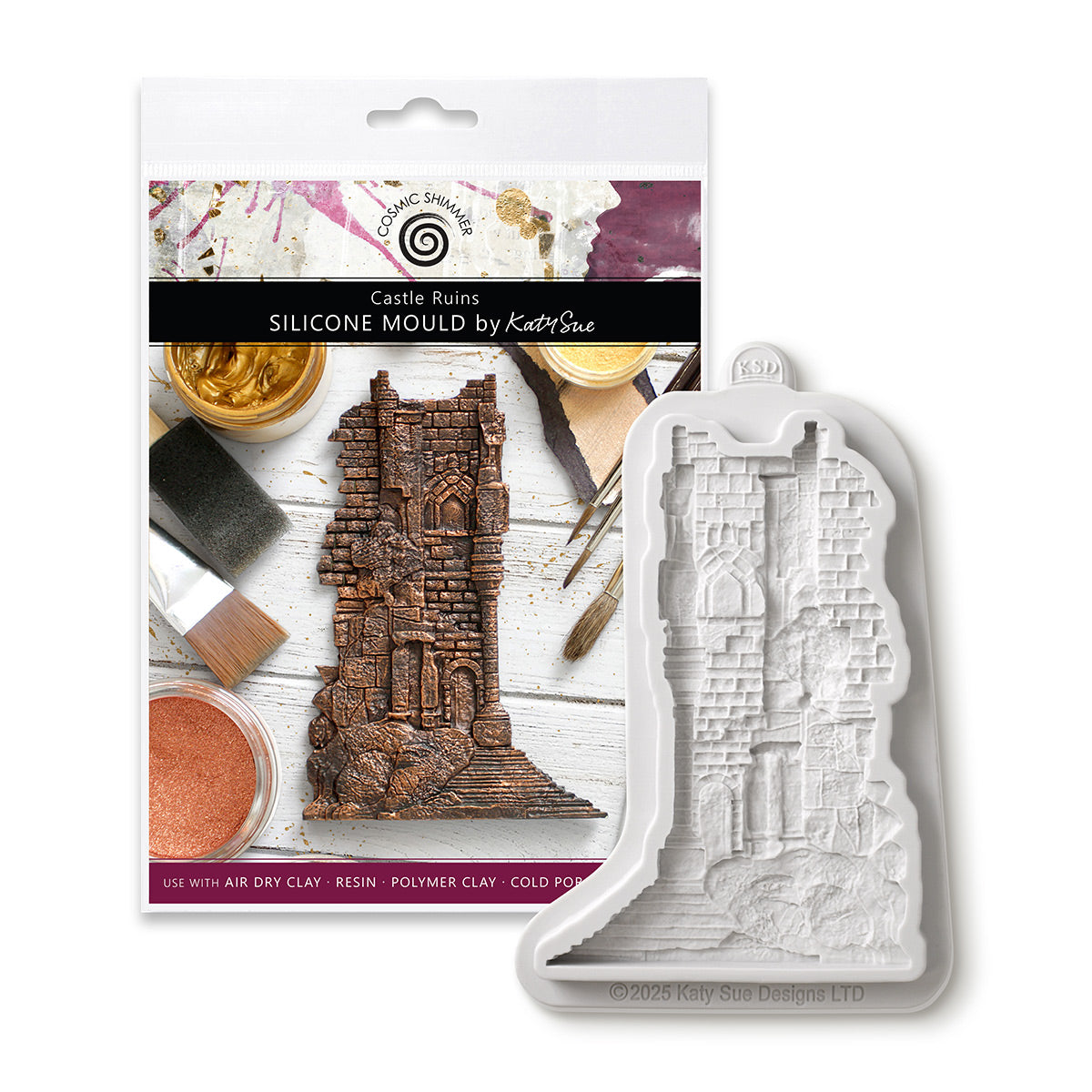 Cosmic Shimmer Castle Ruins Silicone Mould ce0160-cs