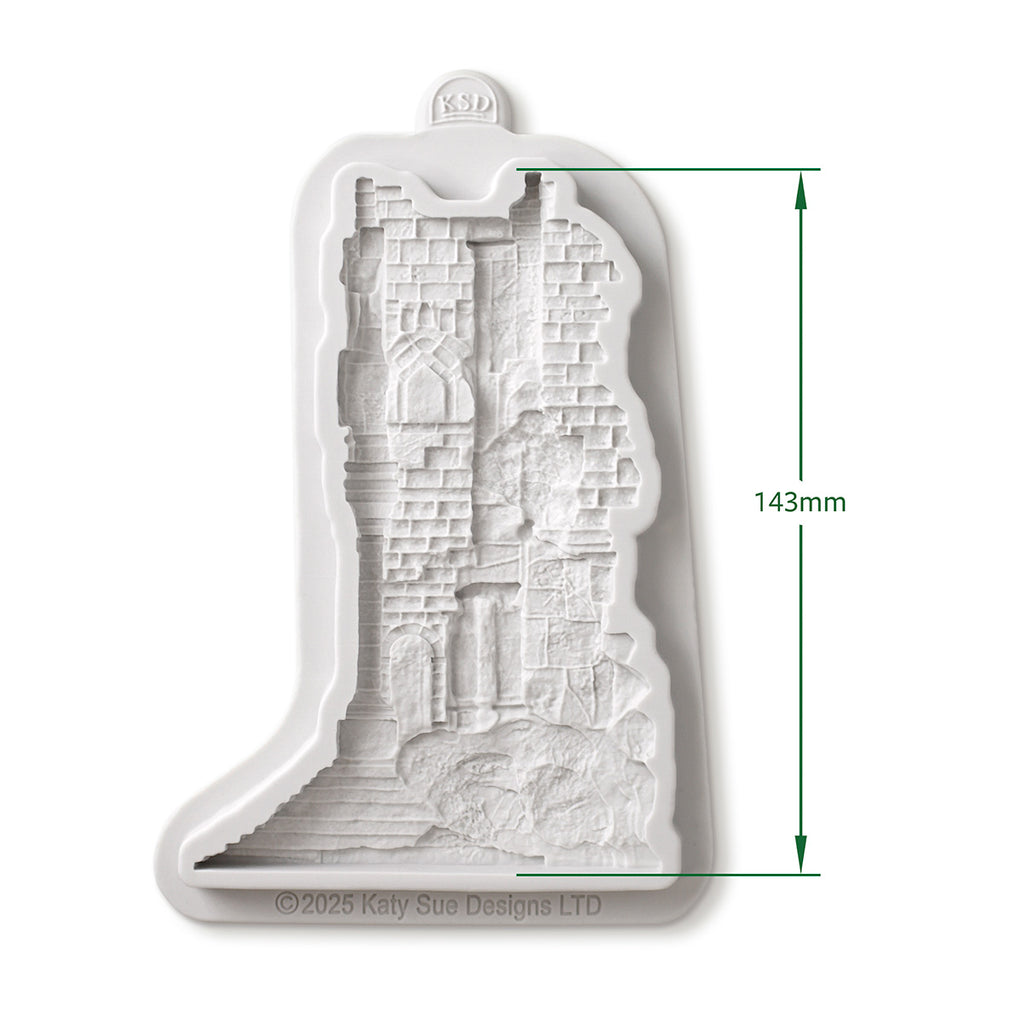 Cosmic Shimmer Castle Ruins Silicone Mould ce0160-cs dimensions