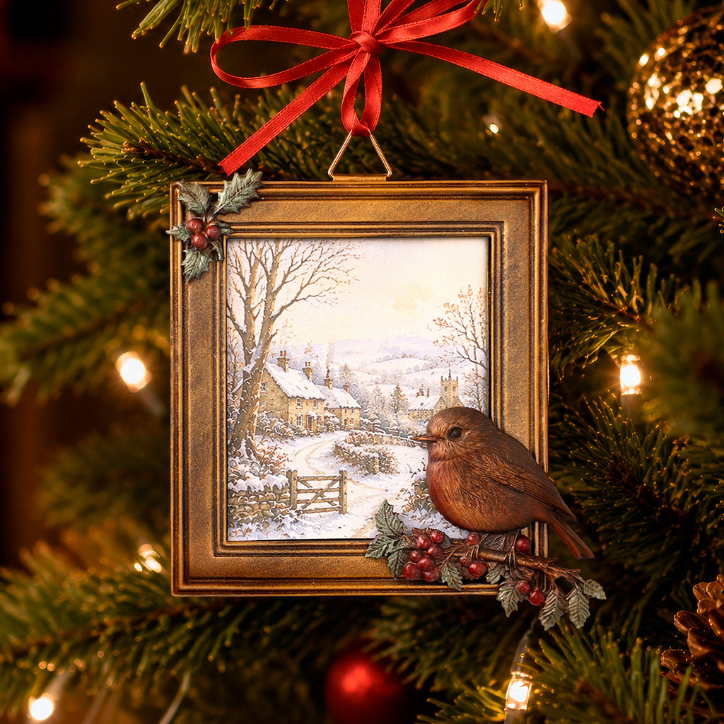 Cosmic Shimmer Classic Frame Silicone Mould ce0164-cs winter bird ornament
