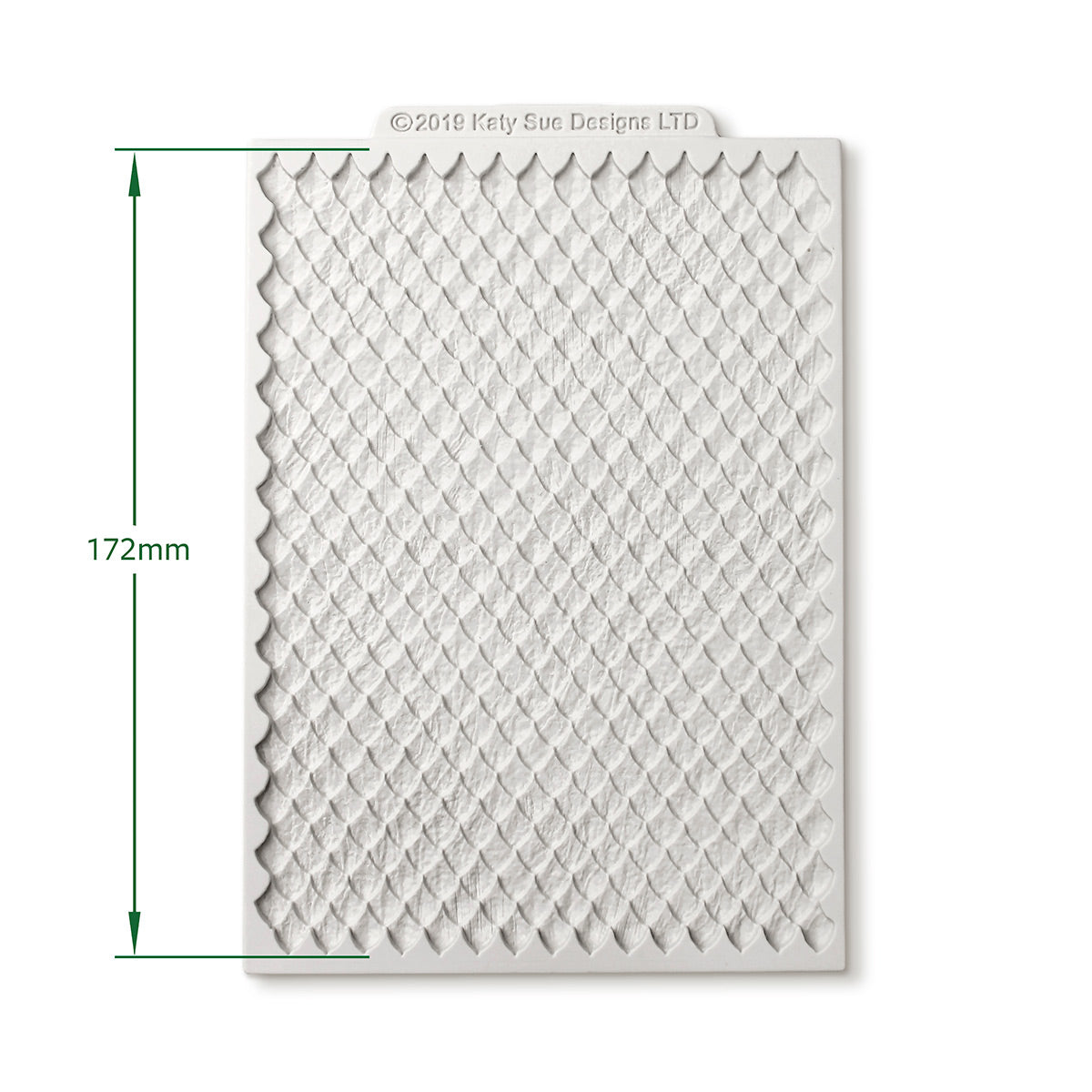 Cosmic Shimmer Continuous Dragon Scales Silicone Mould dm0051-cs dimensions