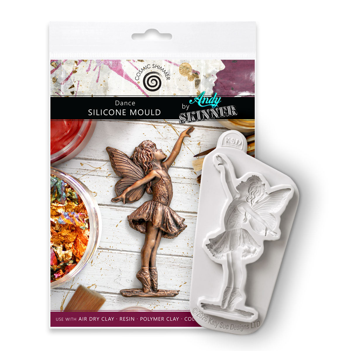 Cosmic Shimmer Dance Silicone Mould by Andy Skinner cf0079-cs