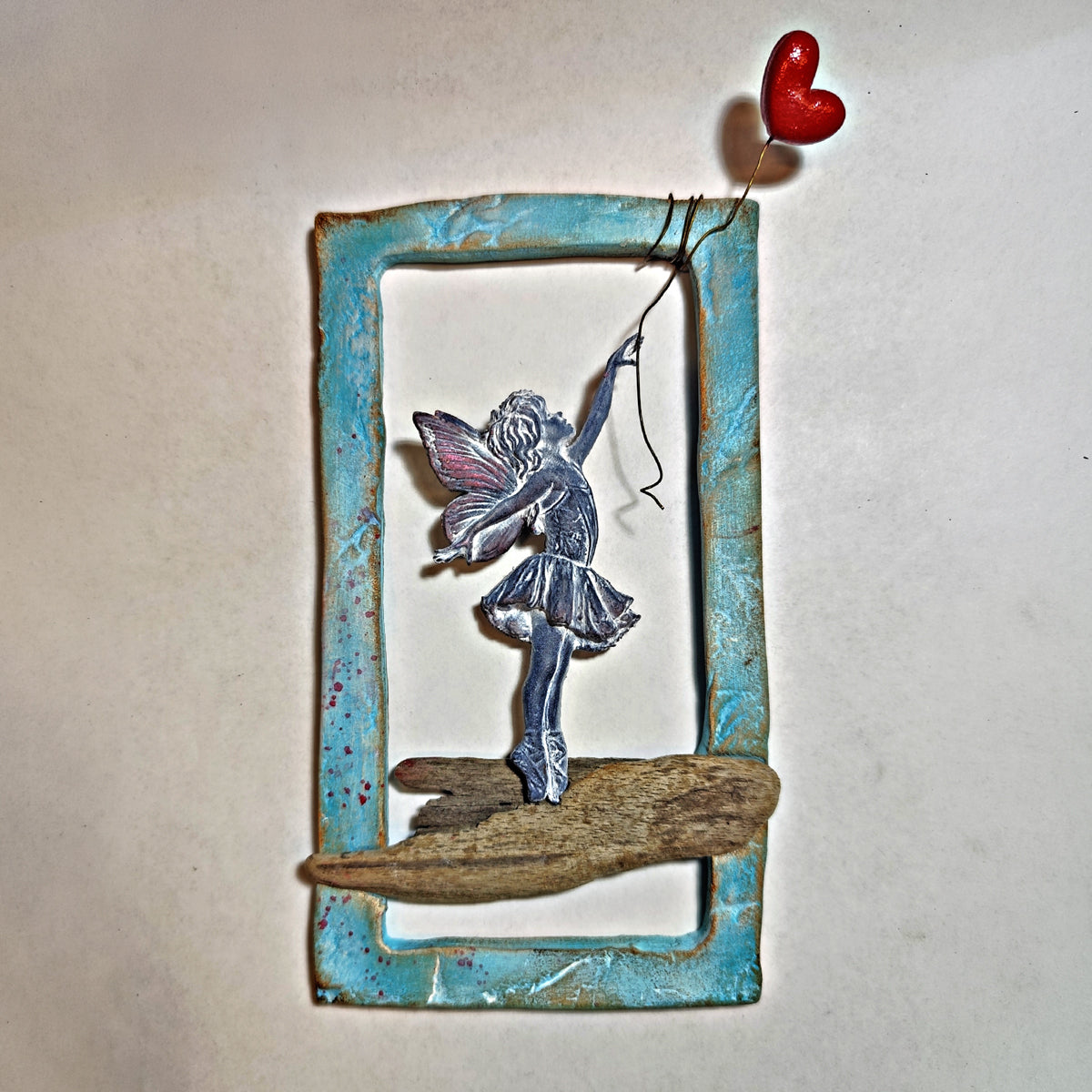 Cosmic Shimmer Dance Silicone Mould by Andy Skinner cf0079-cs red heart balloon blue frame fairy