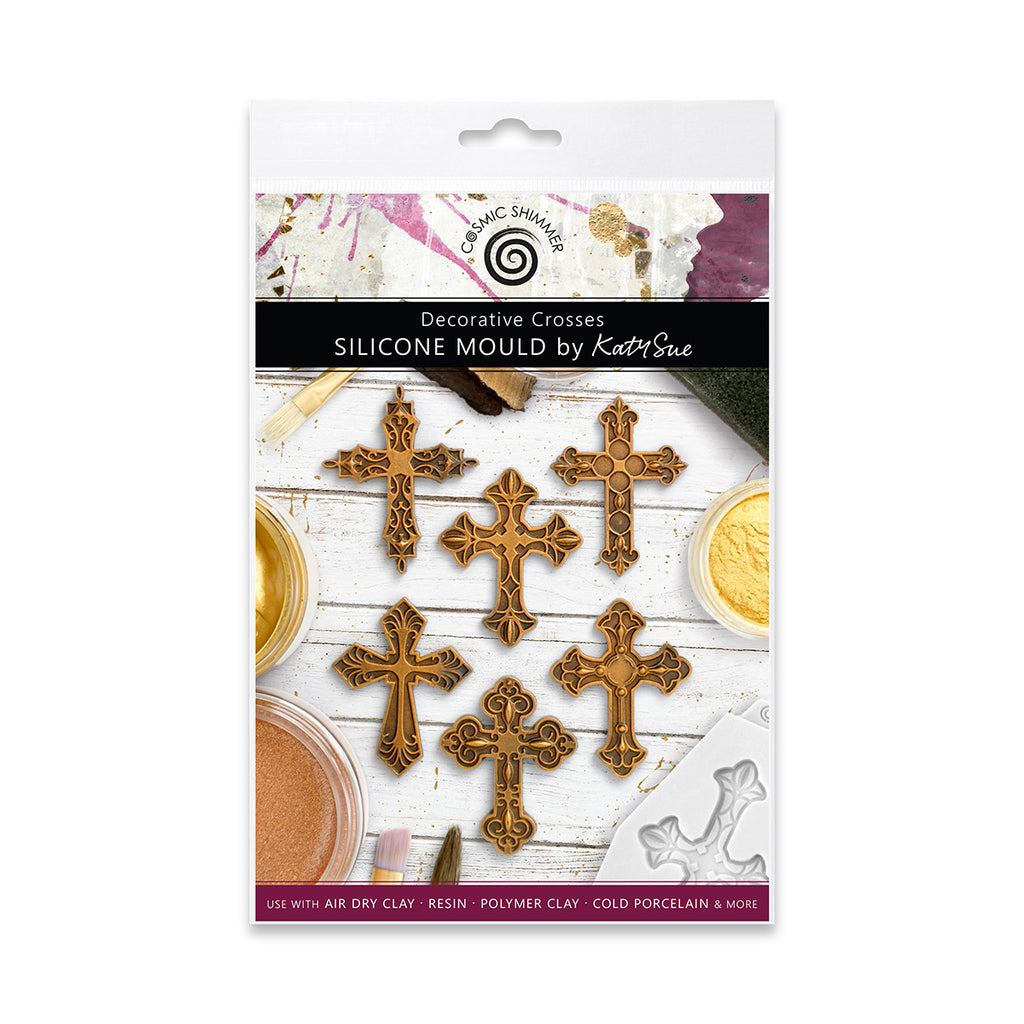 Cosmic Shimmer Decorative Crosses Silicone Mould ca0254-cs