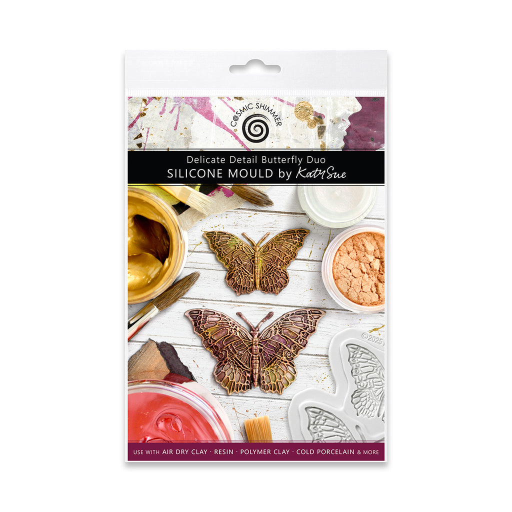Cosmic Shimmer Delicate Detail Butterfly Duo Silicone Mould ce0148-cs