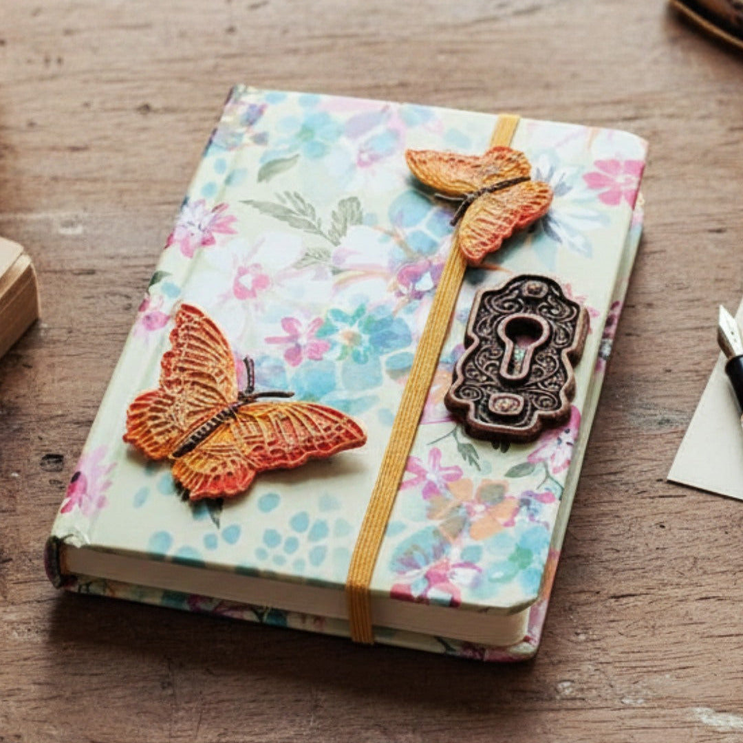 Cosmic Shimmer Delicate Detail Butterfly Duo Silicone Mould ce0148-cs journal