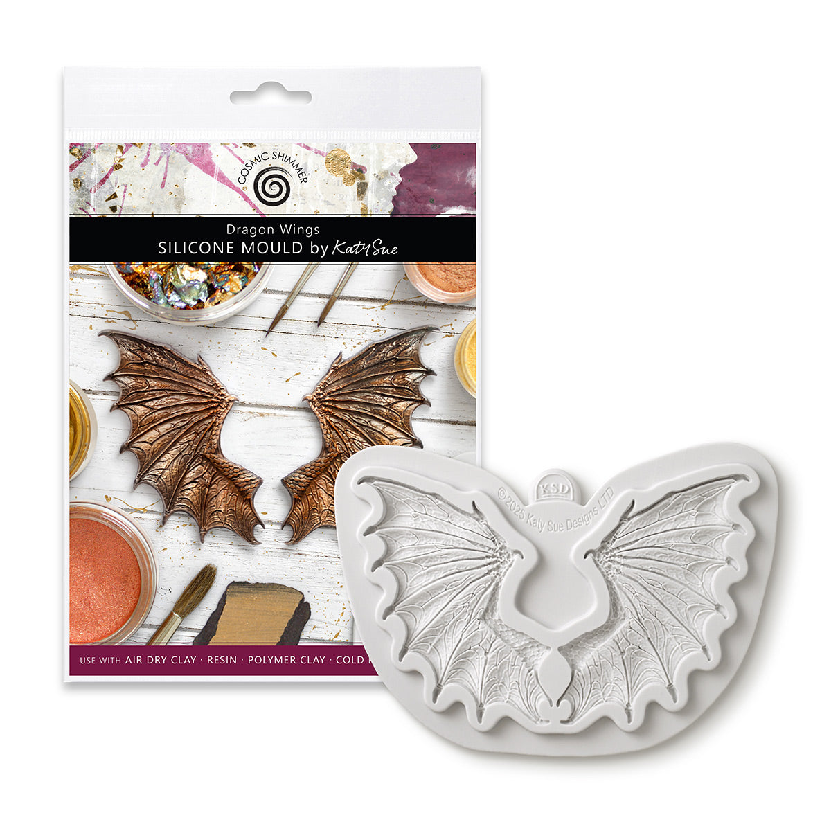 Cosmic Shimmer Dragon Wings Silicone Mould ce0158-cs