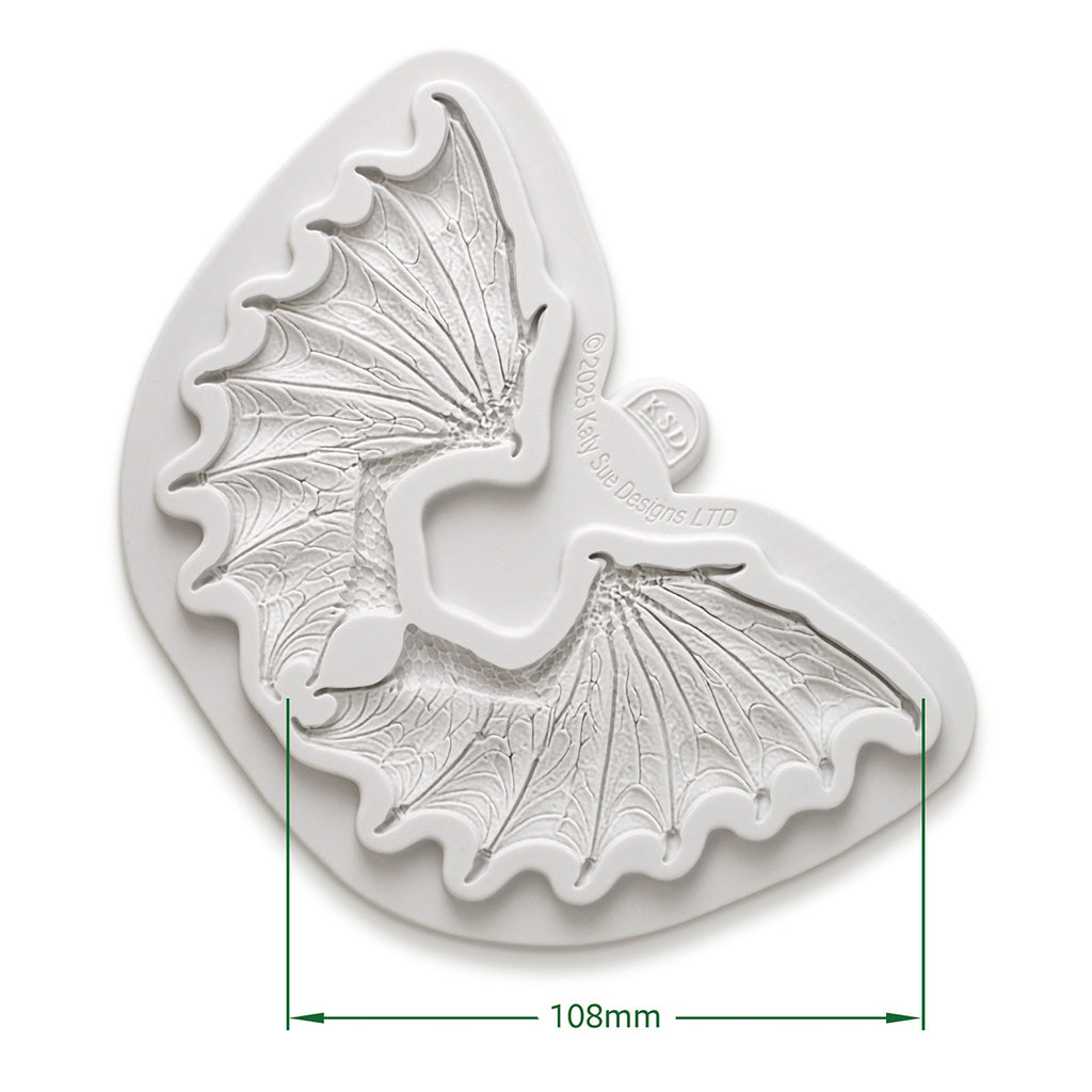 Cosmic Shimmer Dragon Wings Silicone Mould ce0158-cs dimensions