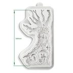 Cosmic Shimmer Enchanted Tree Silicone Mold ce0155-cs dimensions