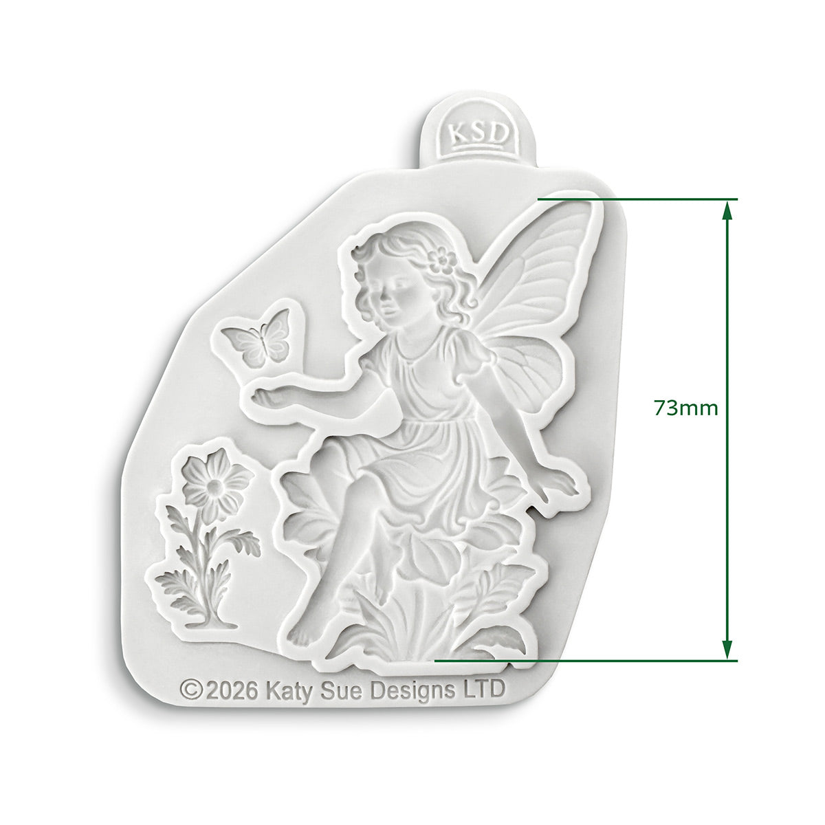 Cosmic Shimmer Forest Fairy Silicone Mold cf0073-cs dimensions