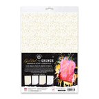 Cosmic Shimmer Gilded to Grunge Damask and Script Cardstock 03-10080ggf