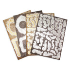 Cosmic Shimmer Gilded to Grunge Frames and Flourishes Foiled Elements 12-dce026gff sheets