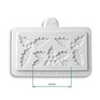 Cosmic Shimmer Holly Corners Silicone Mould ce0165-cs mold dimensions