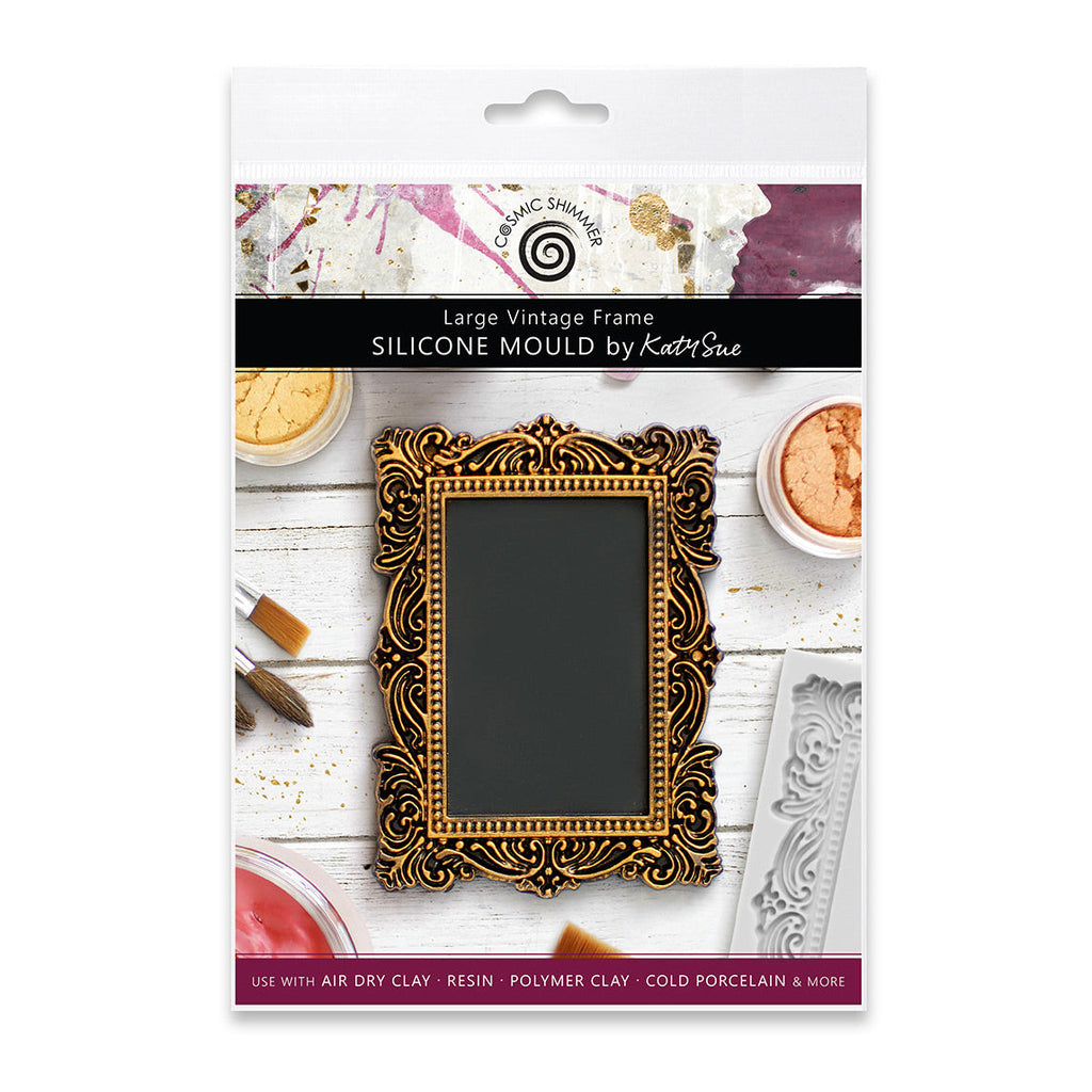 Cosmic Shimmer Large Vintage Frame Silicone Mould ce0104-cs