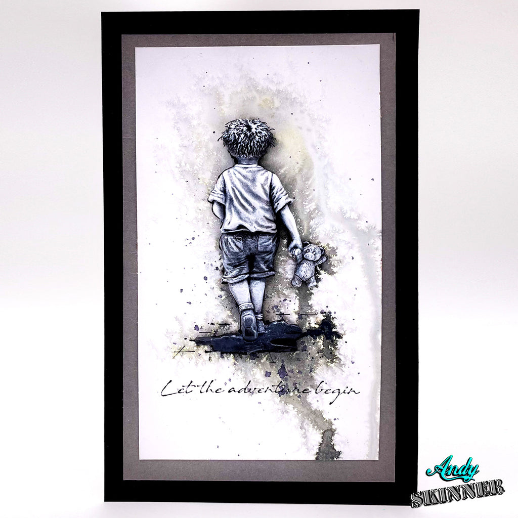 Cosmic Shimmer Let the Adventure Begin Silicone Mould by Andy Skinner cf0070-cs boy walking