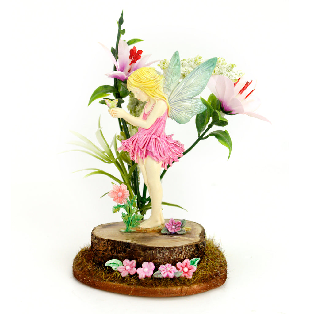 Cosmic Shimmer Little Things Silicone Mould by Andy Skinner cf0080-cs blonde fairy pink dress statue stand
