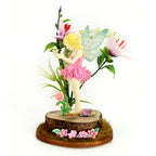 Cosmic Shimmer Little Things Silicone Mould by Andy Skinner cf0080-cs blonde fairy pink dress statue stand