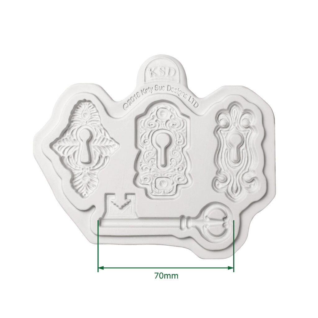 Cosmic Shimmer Locks and Key Silicone Mould ce0084-cs size