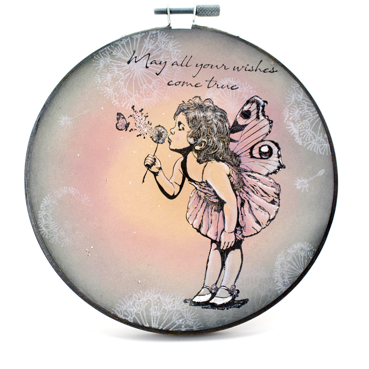 Cosmic Shimmer Make a Wish Cling Stamps 07-0080-as dandelion