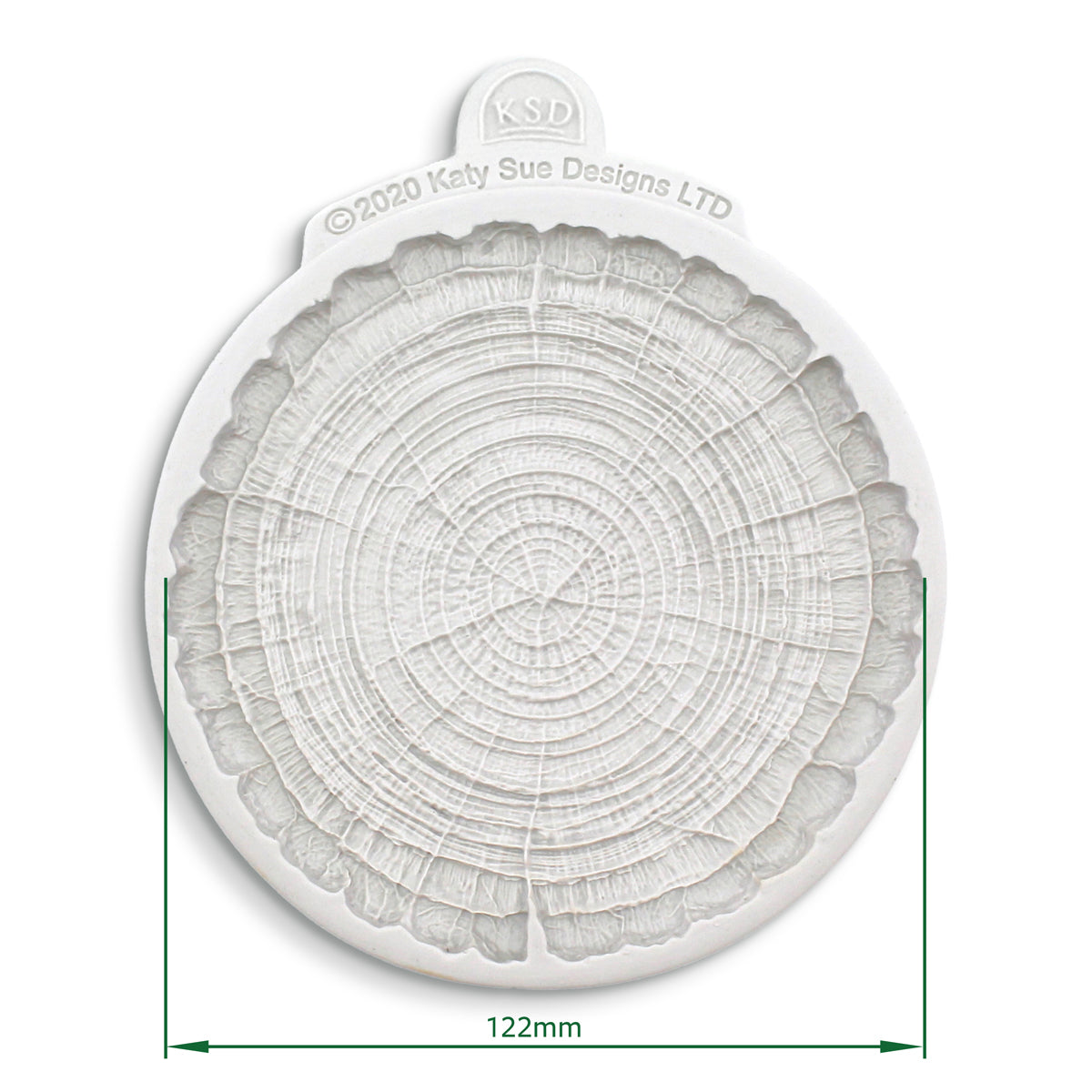 Cosmic Shimmer Medium Log Slice Silicone Mold dm0056-cs dimensions