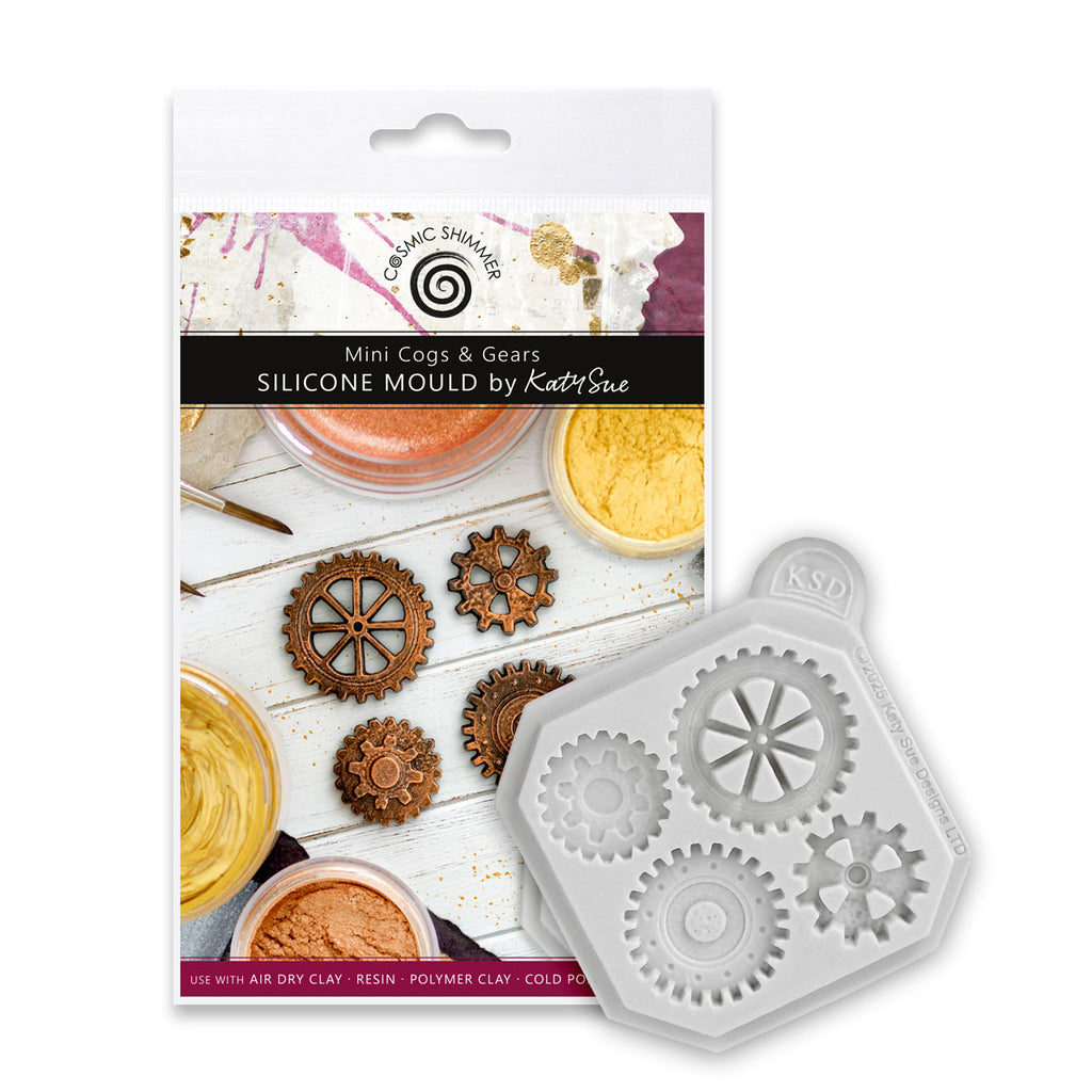 Cosmic Shimmer Mini Cogs and Gears Silicone Mould ce0152-cs