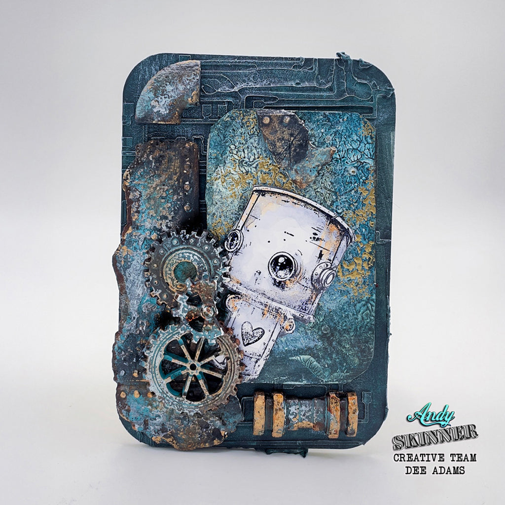 Cosmic Shimmer Mini Cogs and Gears Silicone Mould ce0152-cs robot