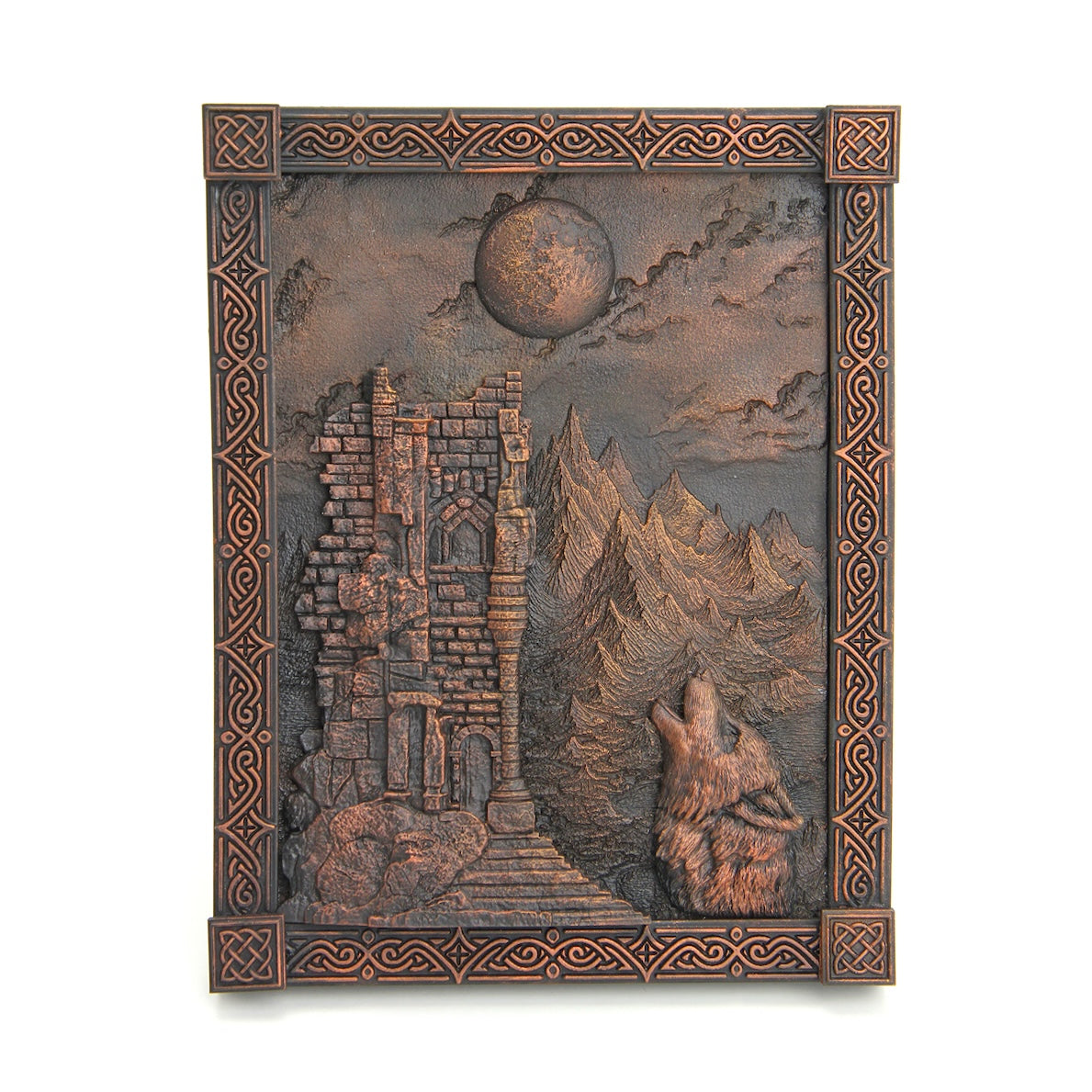 Cosmic Shimmer Mystical Mountain Scene Silicone Mould ce0161-cs howling wolf