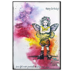Cosmic Shimmer Princess Attitude Cling Stamps 07-0077-as eat cake