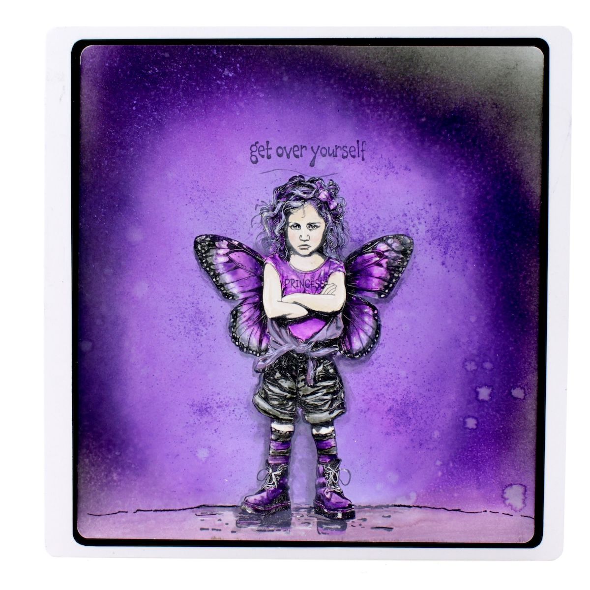 Cosmic Shimmer Princess Attitude Cling Stamps 07-0077-as get over yourself