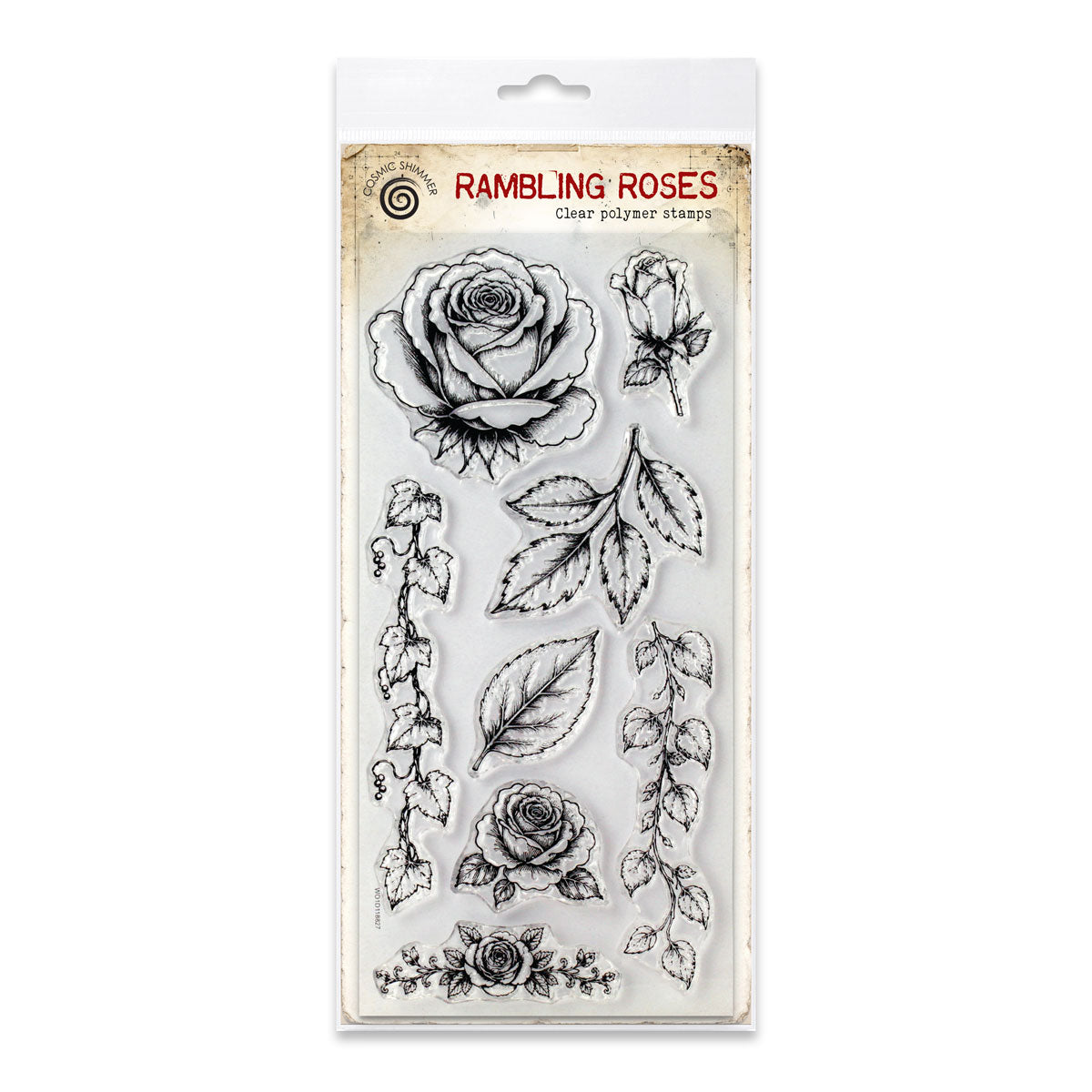 Cosmic Shimmer Rambling Roses DL Clear Stamp Set 07-9001-cs