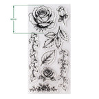 Cosmic Shimmer Rambling Roses DL Clear Stamp Set 07-9001-cs dimensions