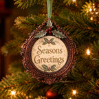 Cosmic Shimmer Regency Crest Frame Silicone Mould ce0163-cs season's greetings ornament