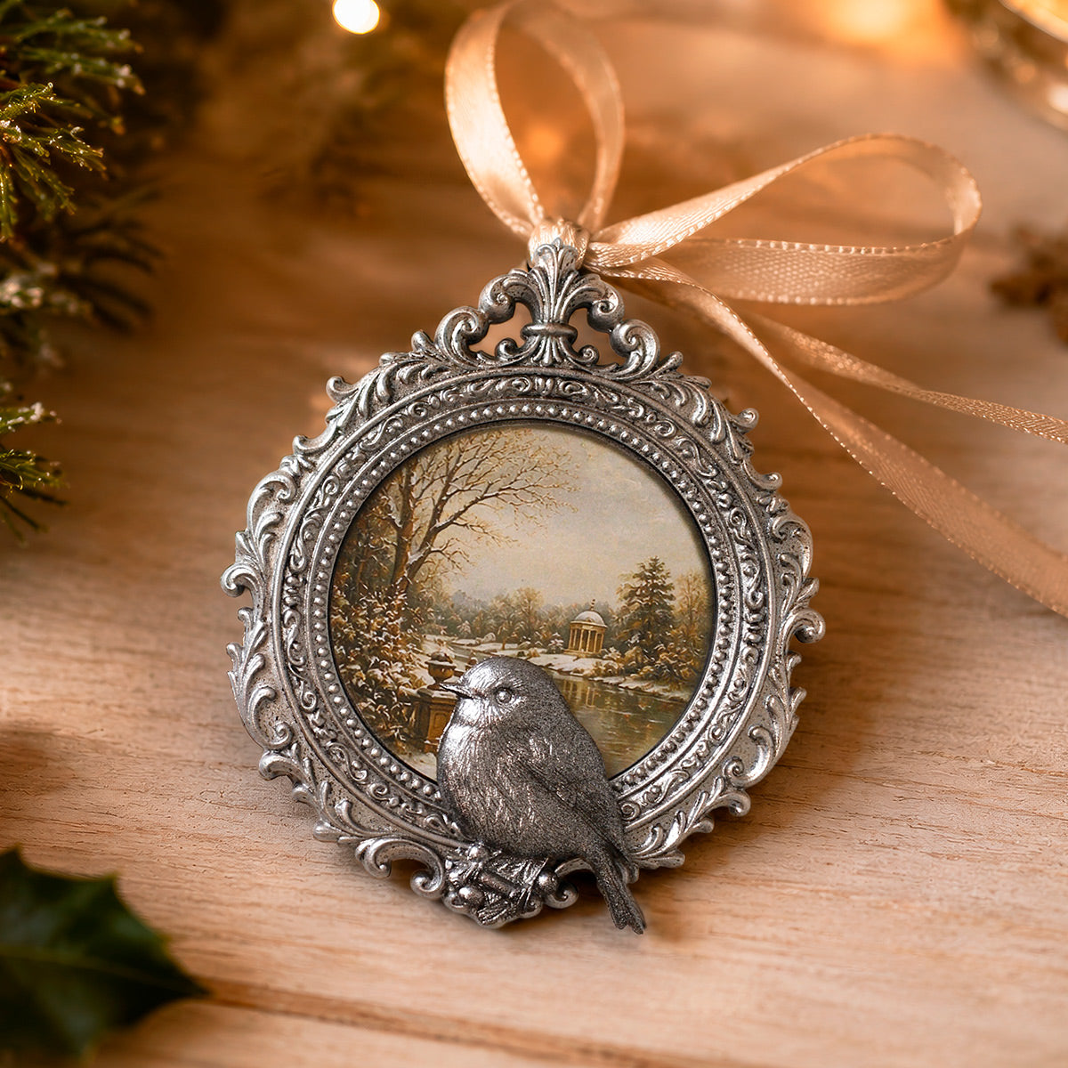 Cosmic Shimmer Regency Crest Frame Silicone Mould ce0163-cs silver bird ornament